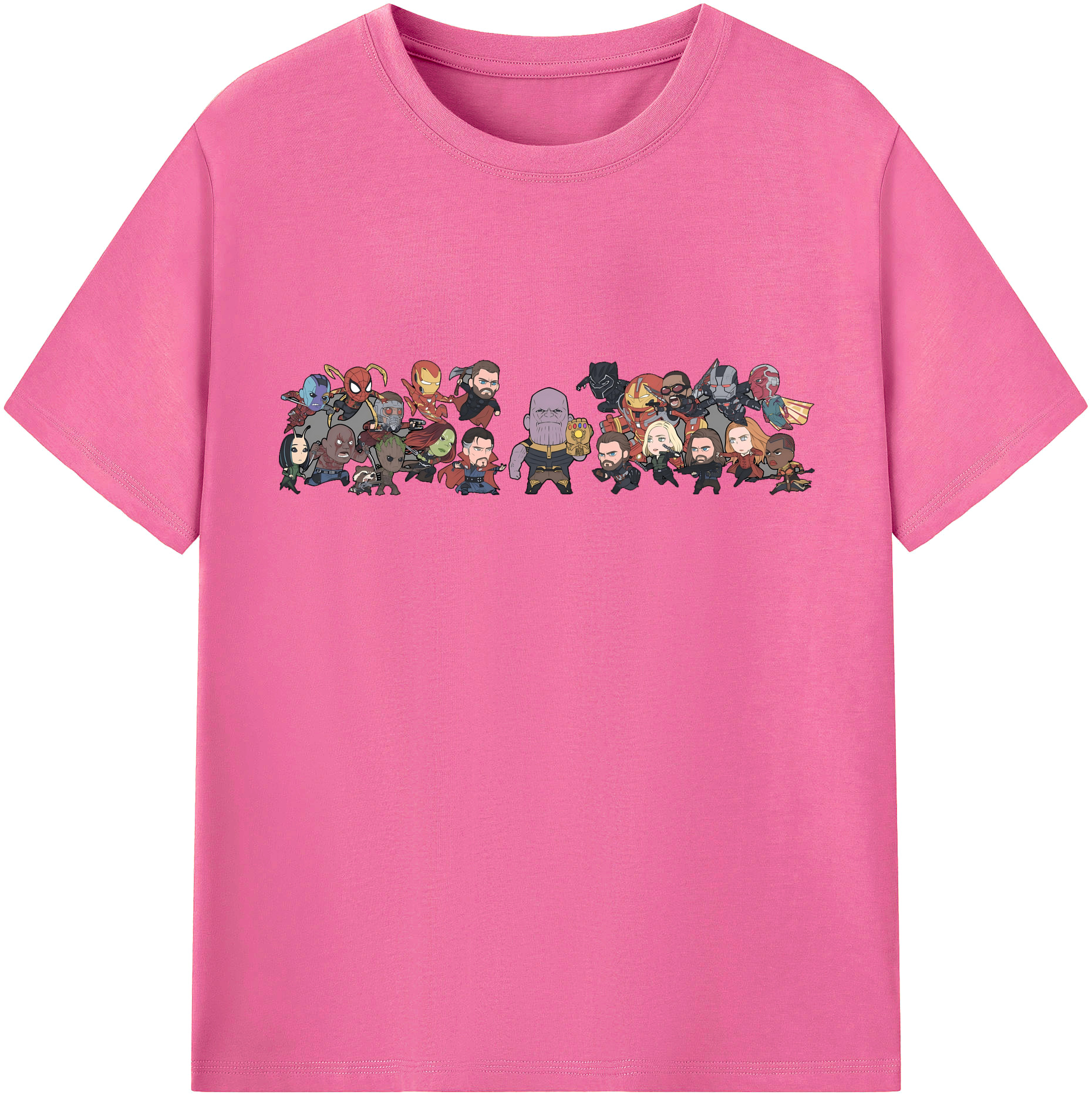 （画像用） アベンジャーズ The Avengers レディースカジュアルプリントTシャツ（綿100％）